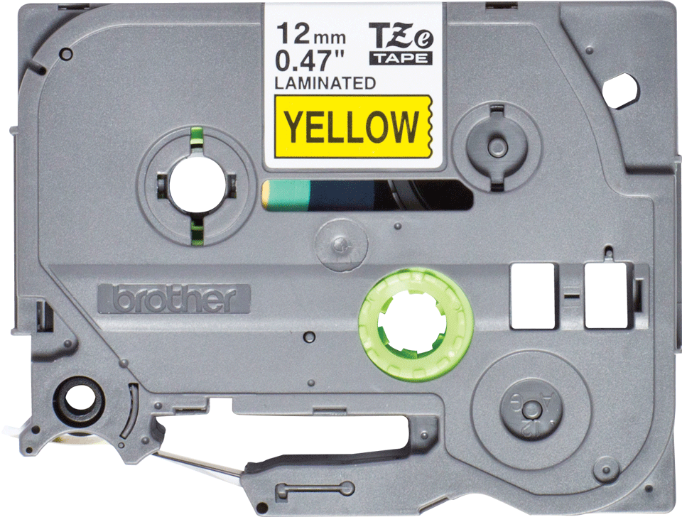 Casetă cu bandă de etichete originală Brother TZe-631S – negru pe galben de 12 mm lățime 2